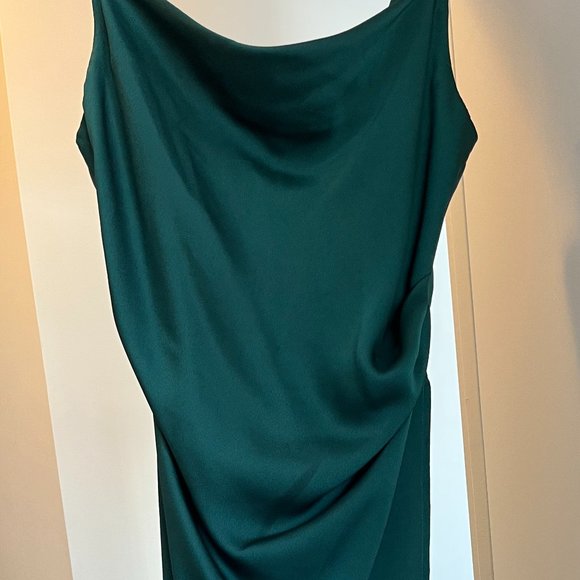 Forest Green Maddy Slip Dress - Picture 5 of 6